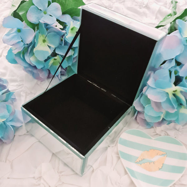 Leave A Little Sparkle Mirror Trinket Box