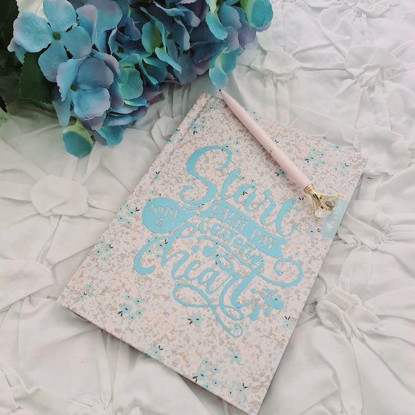 Start each day with a grateful heart Journal and Pen set